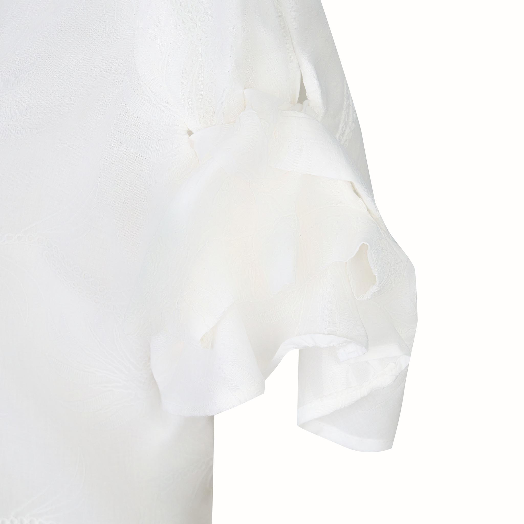 Cleo Blouse White Embroidered Cotton