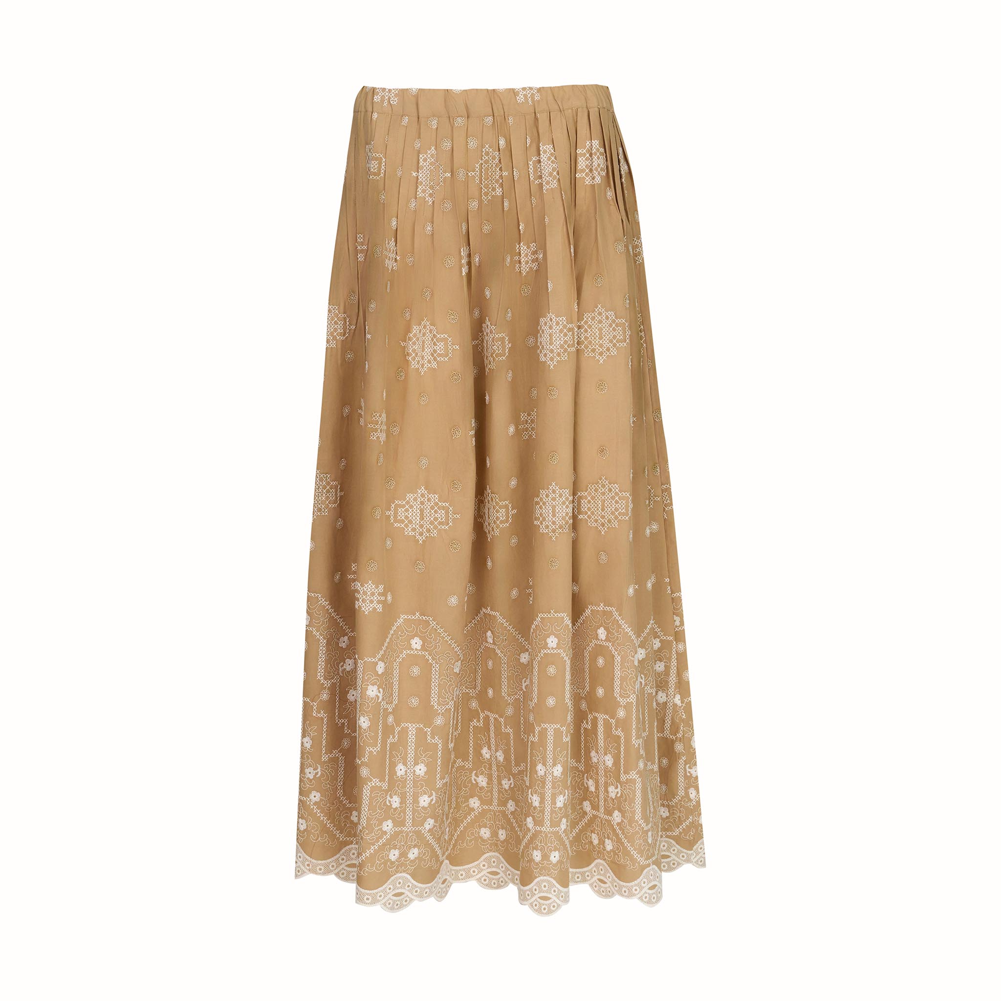 Giselle Maxi Skirt Embroidered Cotton