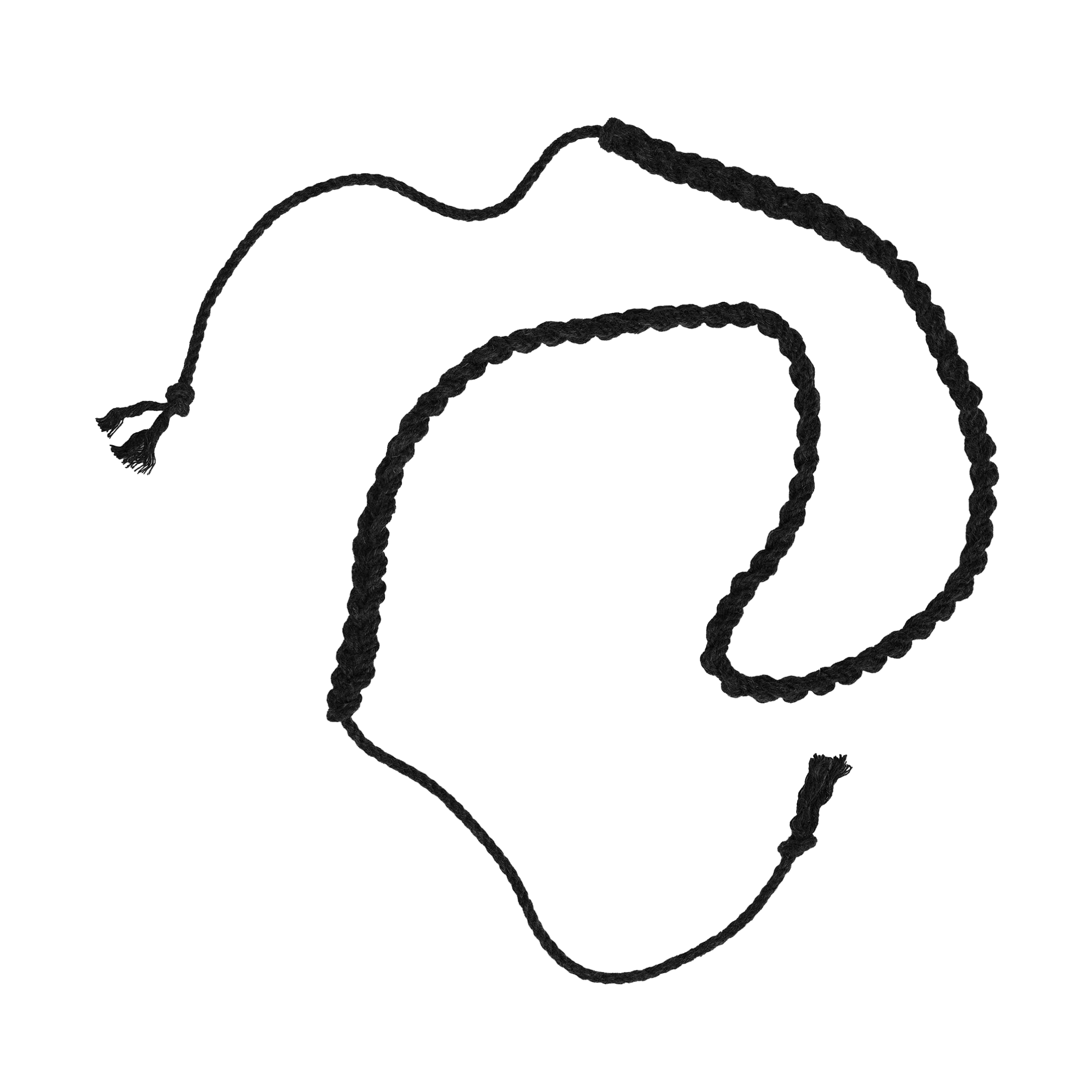 Amy Hand Knotted Belt Black