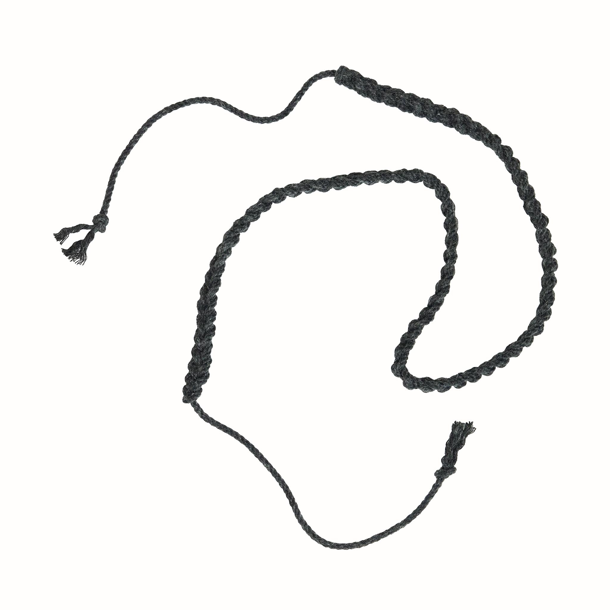 Amy Hand Knotted Belt Charcoal