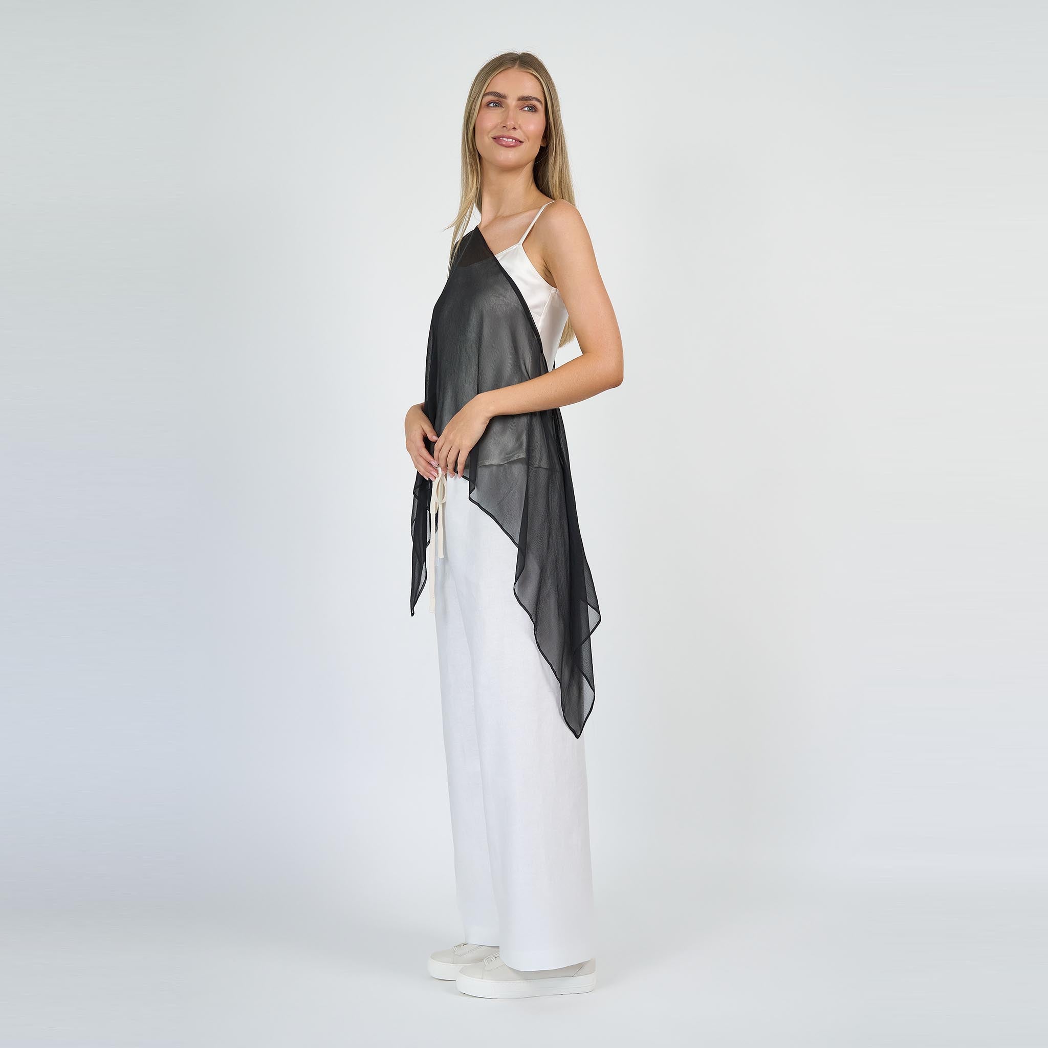 Grace Silk Poncho