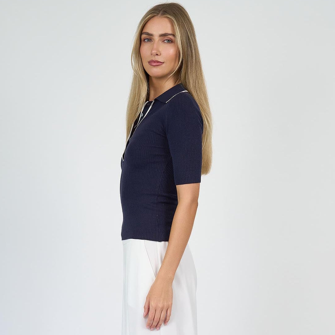Clara Silk Polo
