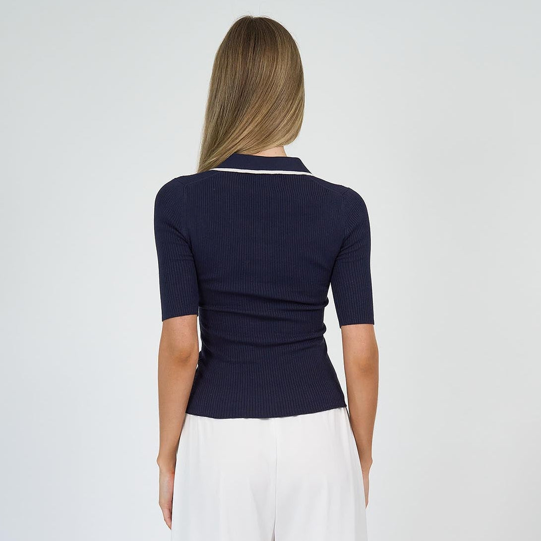 Clara Silk Polo