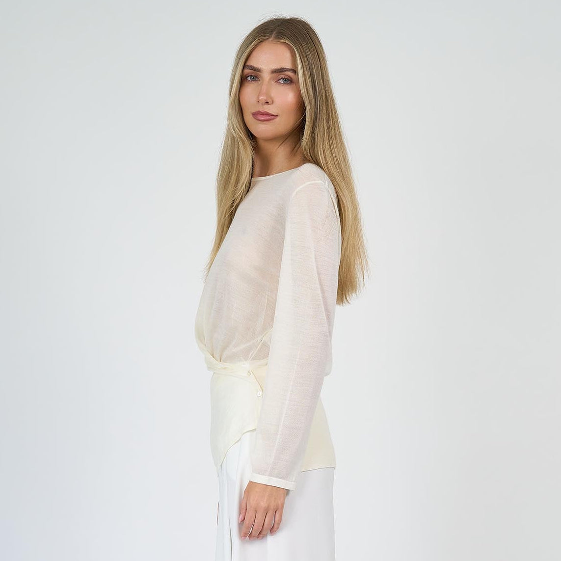 Emma Boatneck Knit Ivory