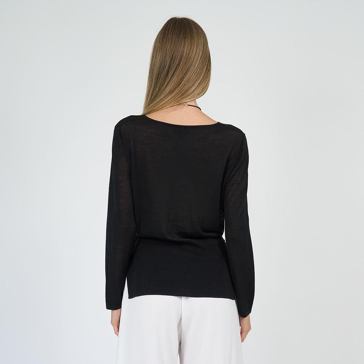 Emma Boatneck Knit Black