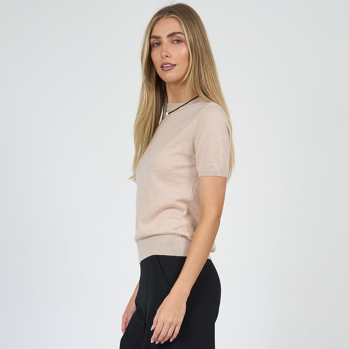 Anna Cashmere Top Beige