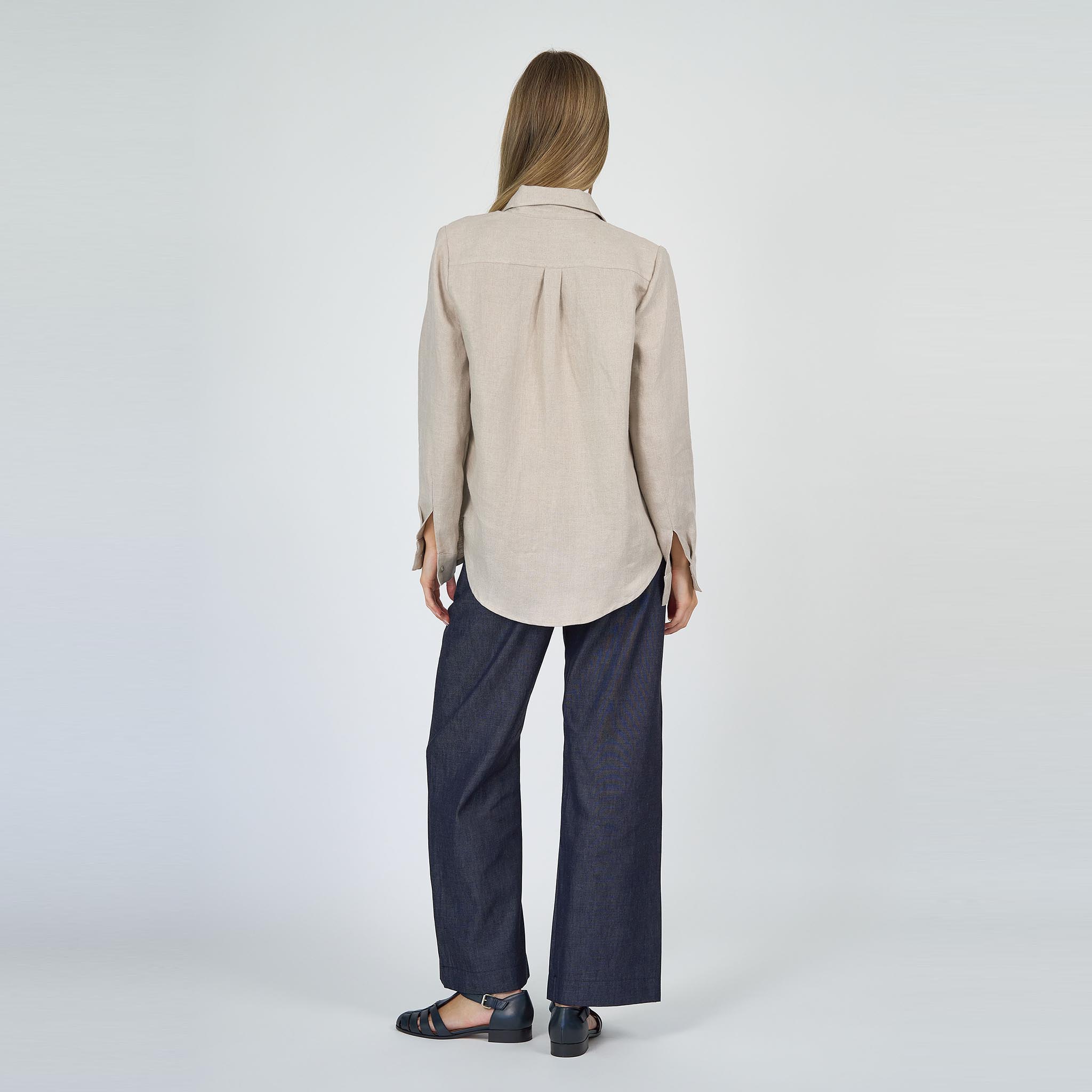 Adele Jacket Linen Ecru
