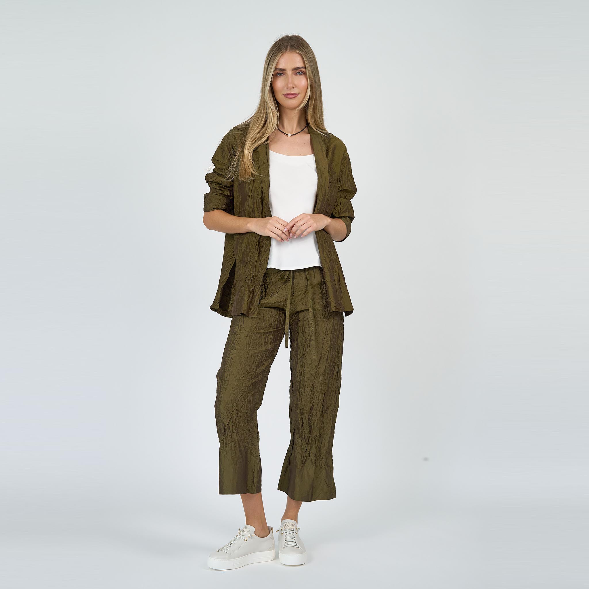 Christie Shirt Silk Taffeta Peridot