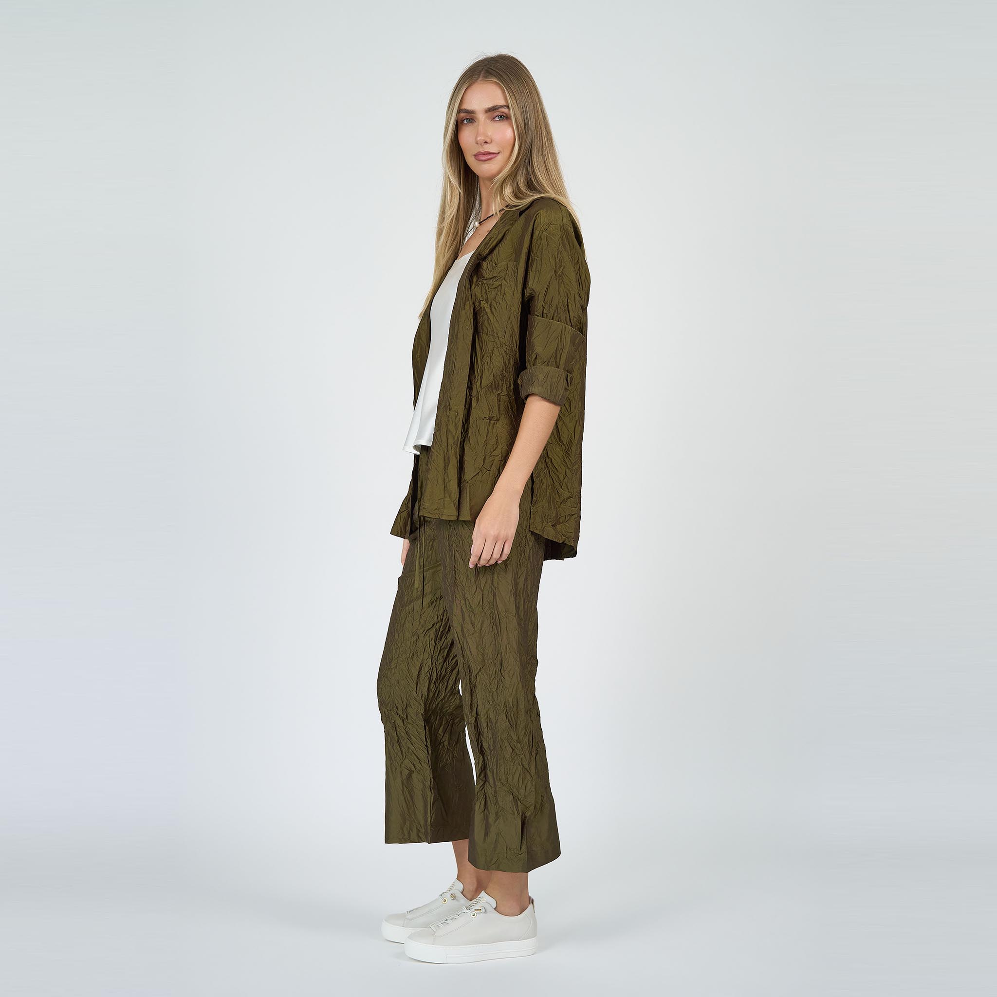 Christie Shirt Silk Taffeta Peridot