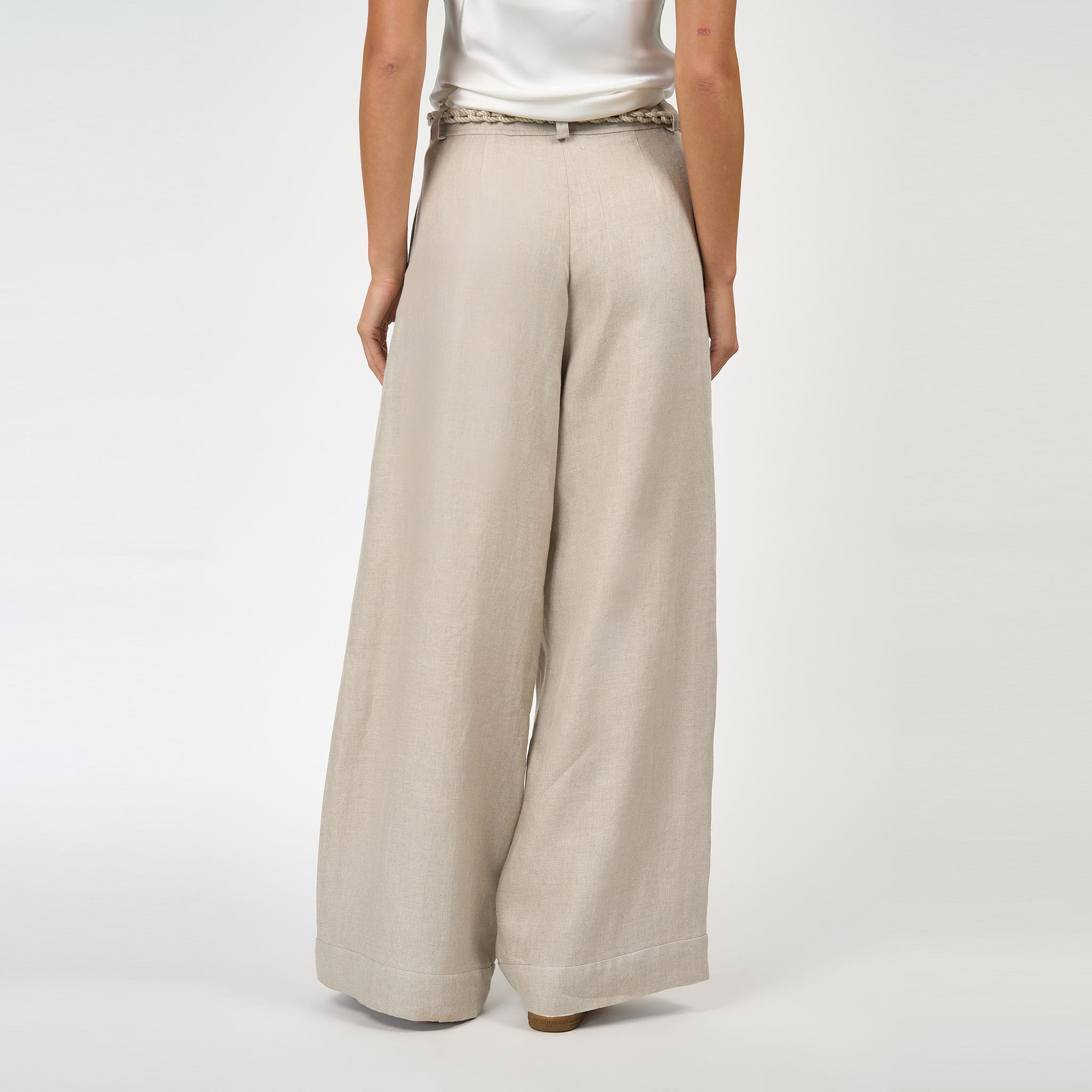 Charlie Pant Linen Ecru