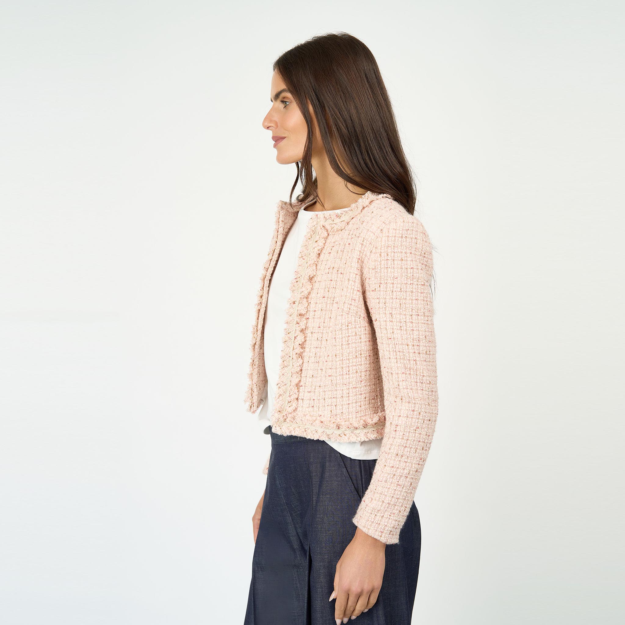 Kiko Tweed Jacket Sea Pearl