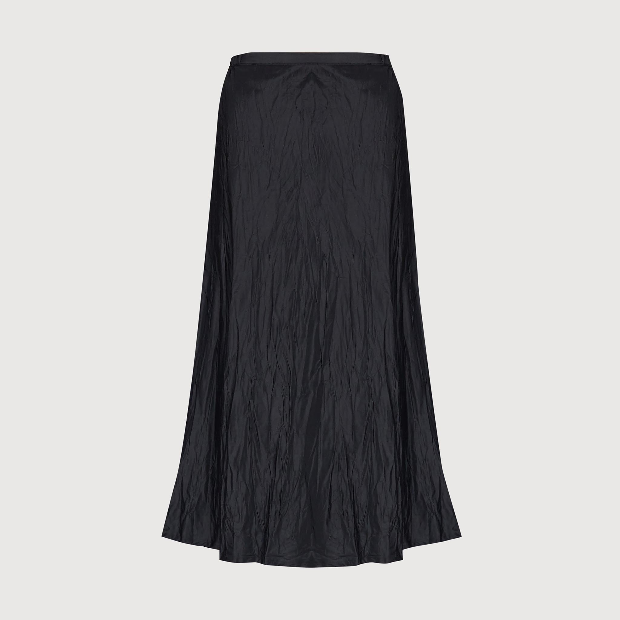Coco Bias Skirt Silk Taffeta Black