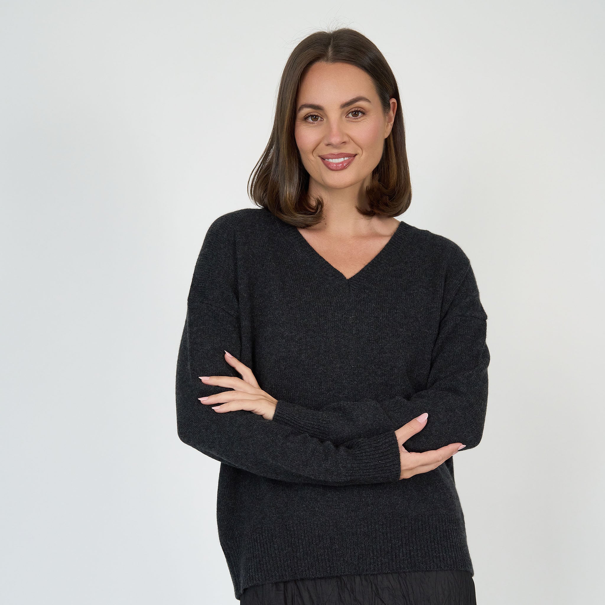 Suéter Bella Cachemira Pizarra
