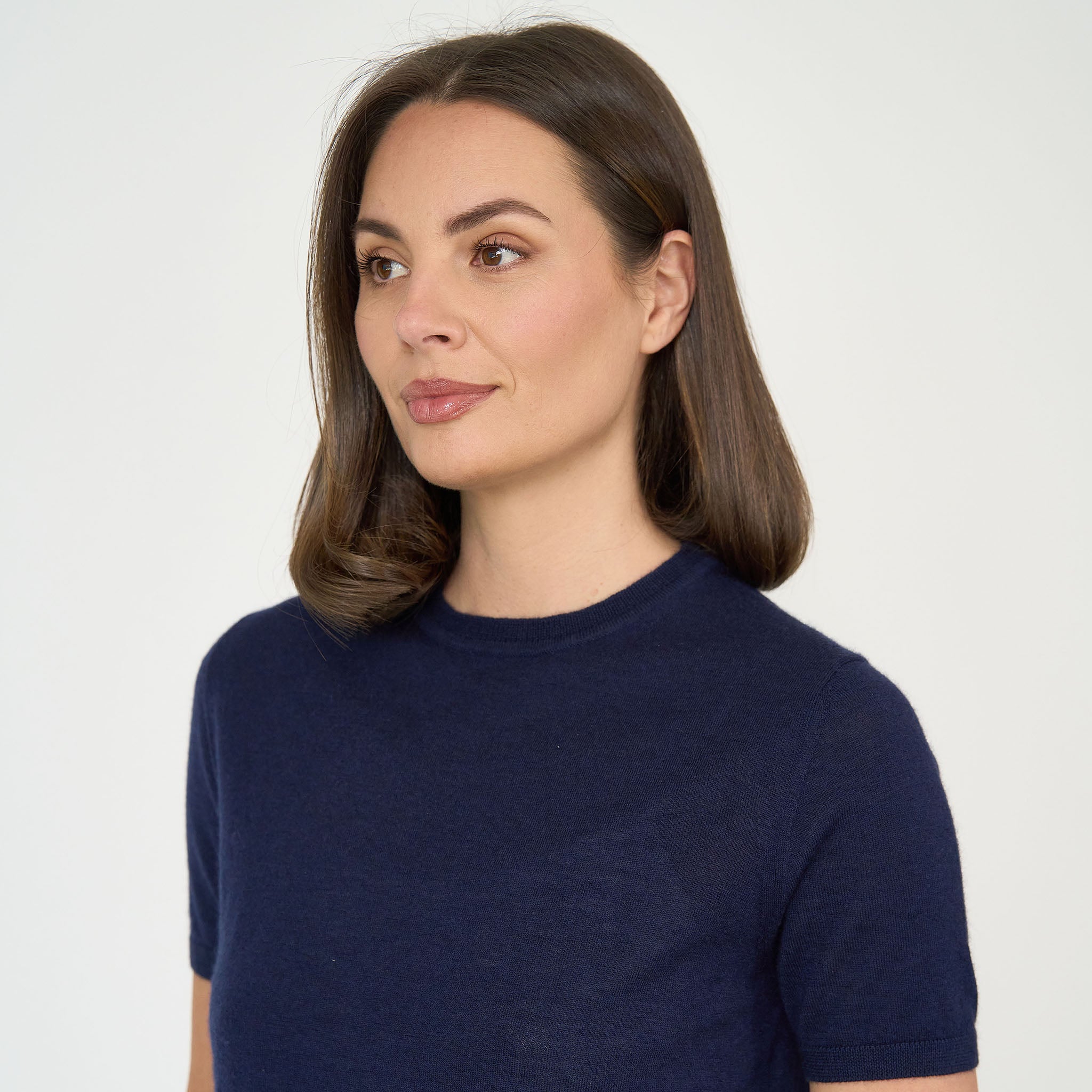 Anna Cashmere Top Navy