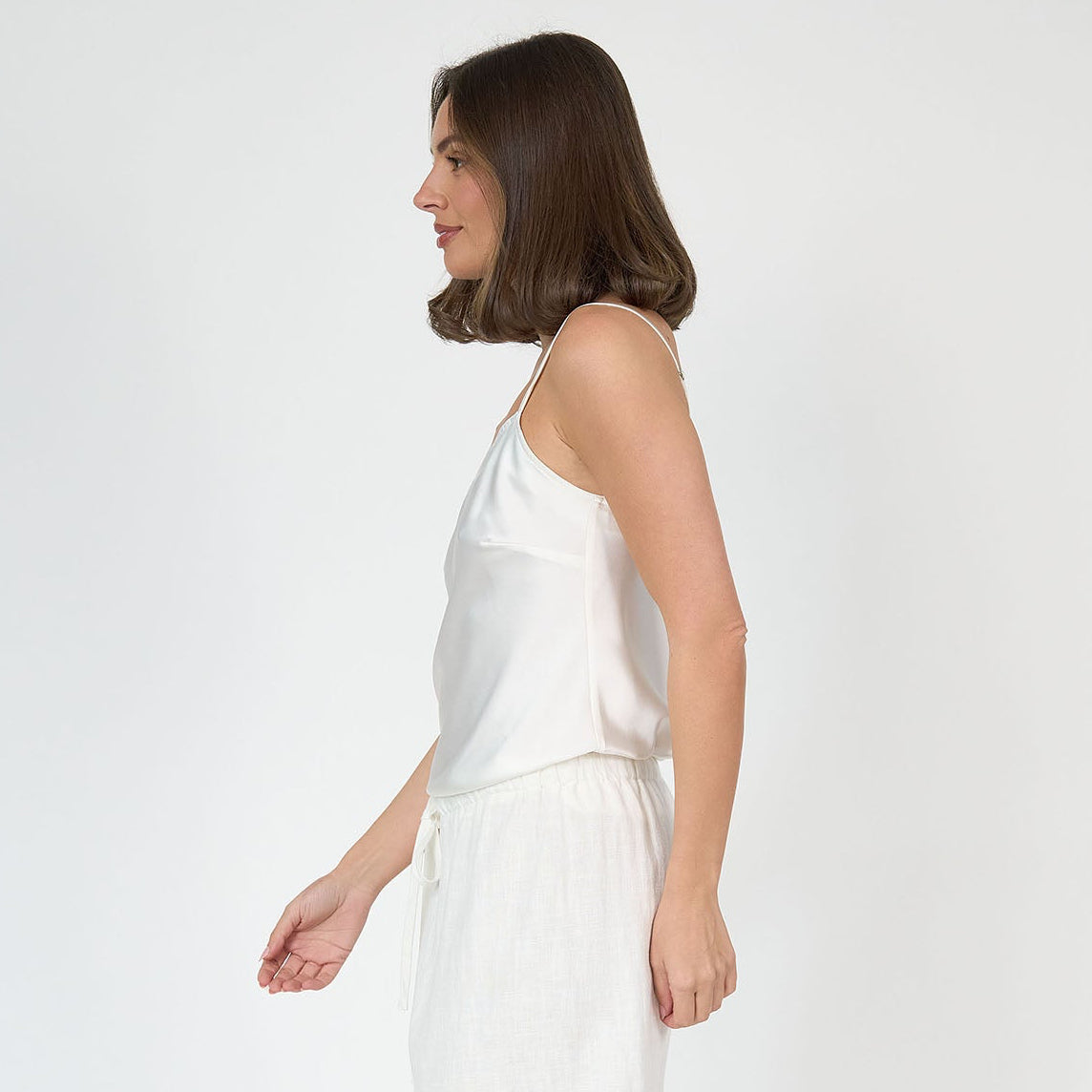 Sophia Camisole Silk White