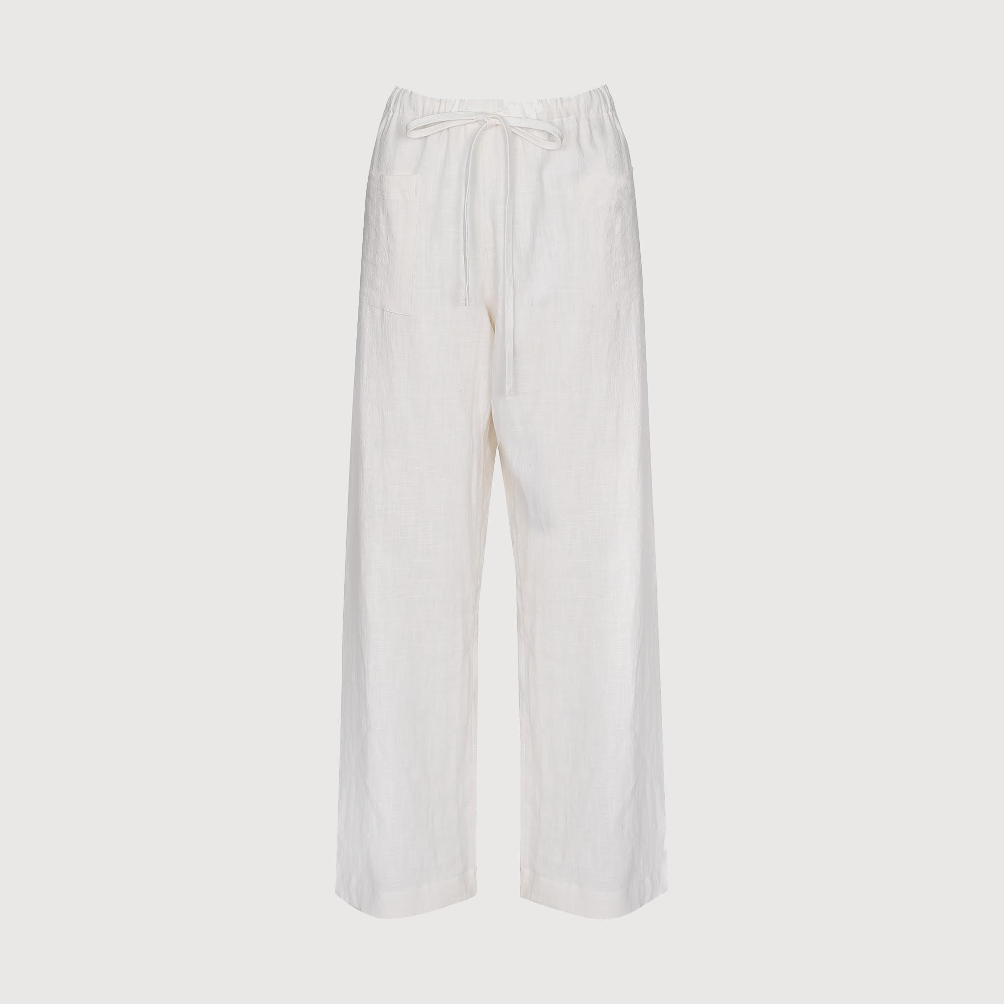 Florence Pant White Linen
