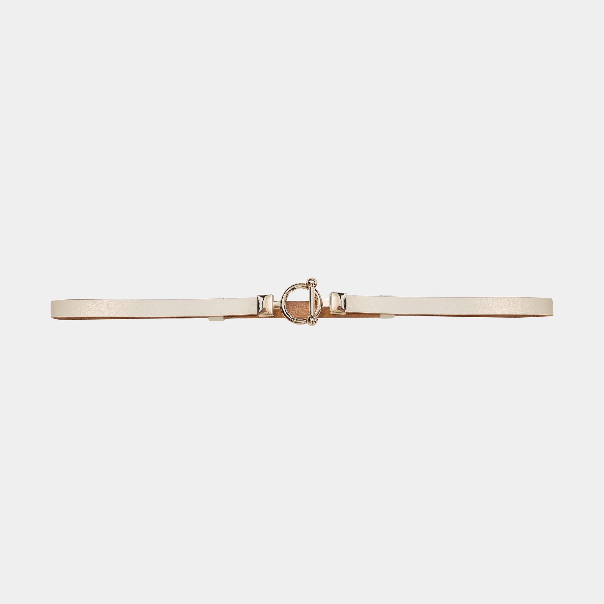 Ellie Slimline Belt White