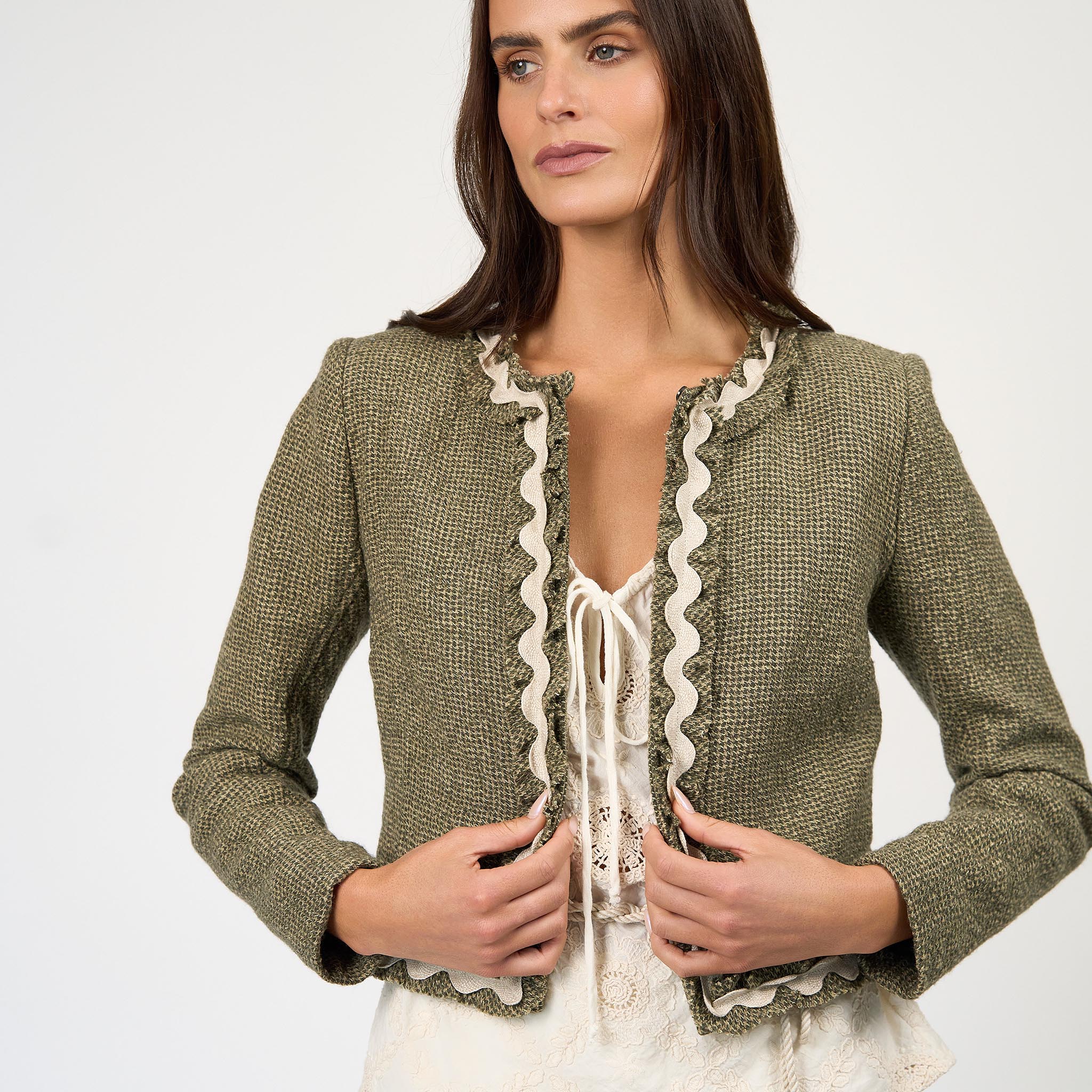 Kiko Tweed Jacket Peridot