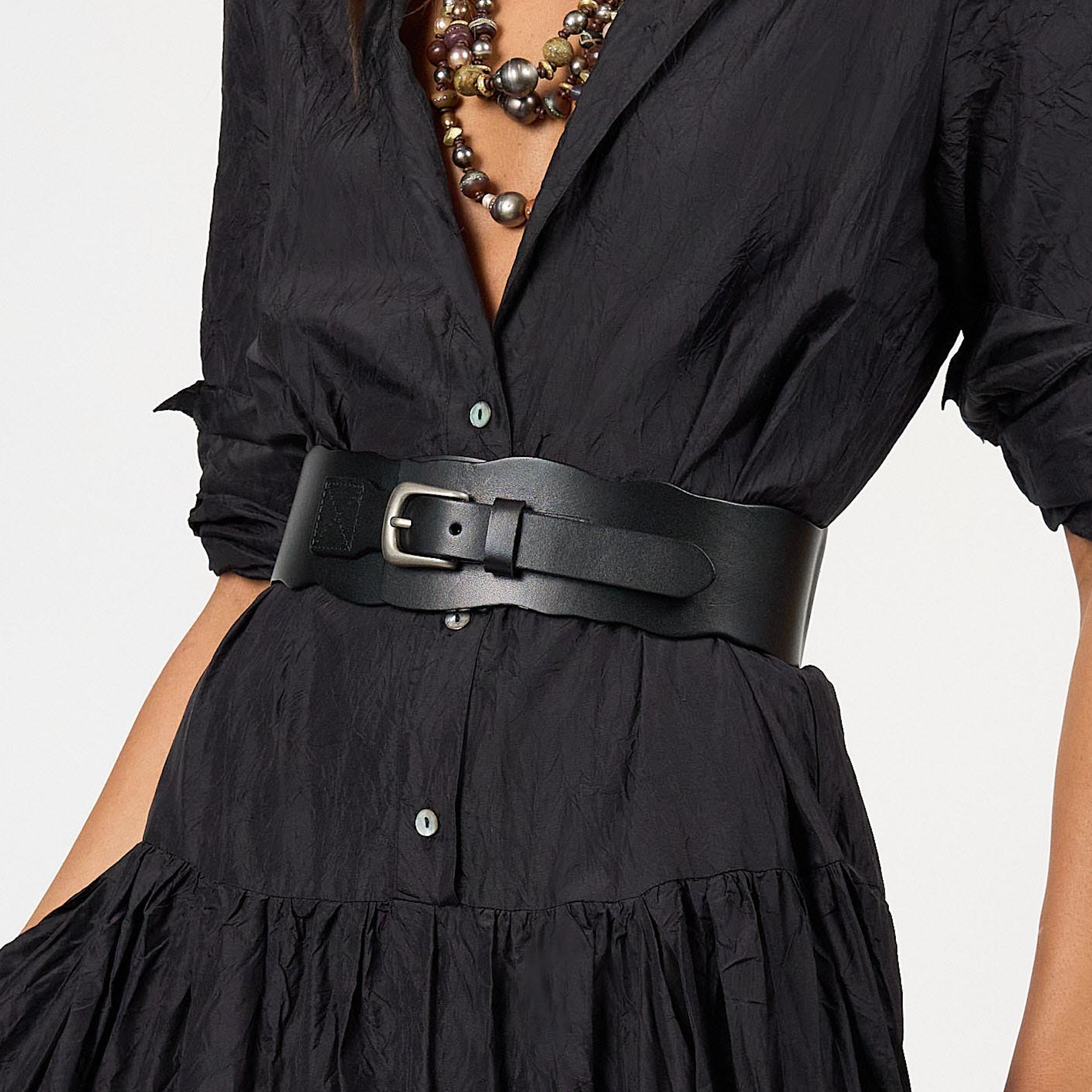 Kate Leather Belt Black