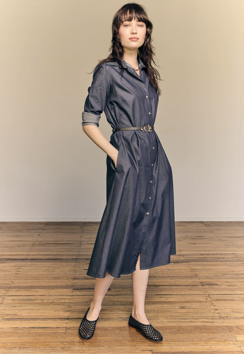 Katherine Dress Cotton Denim