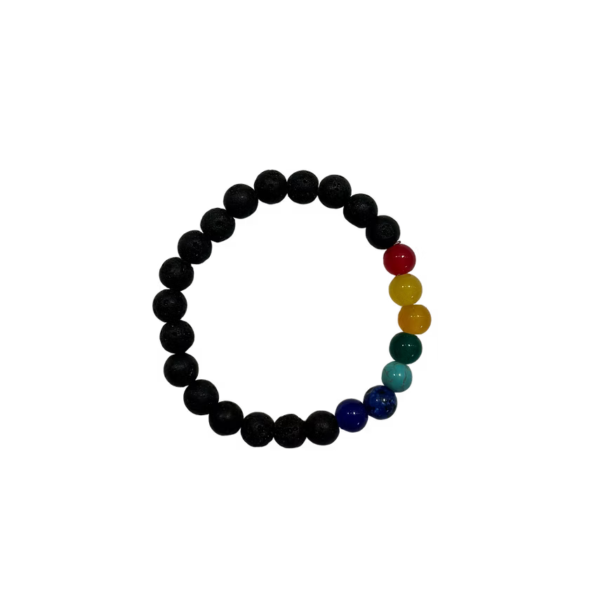 Chakra Bracelet Lava Stone
